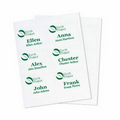 Recycled Name Tag Paper Insert - 1 Color (4"x3")